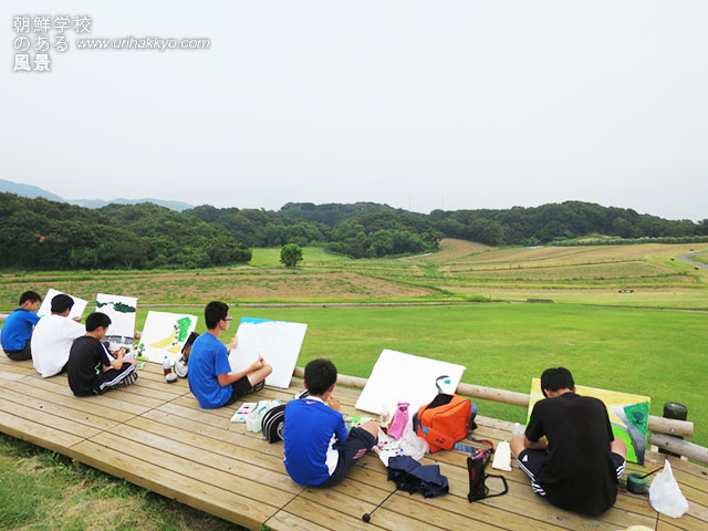 淡路島での制作風景(2015・8)