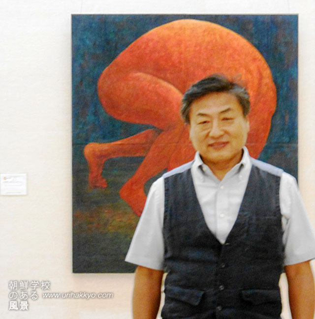 第44回在日朝鮮学生美術展　神戸展会場にて (2015・10・2)