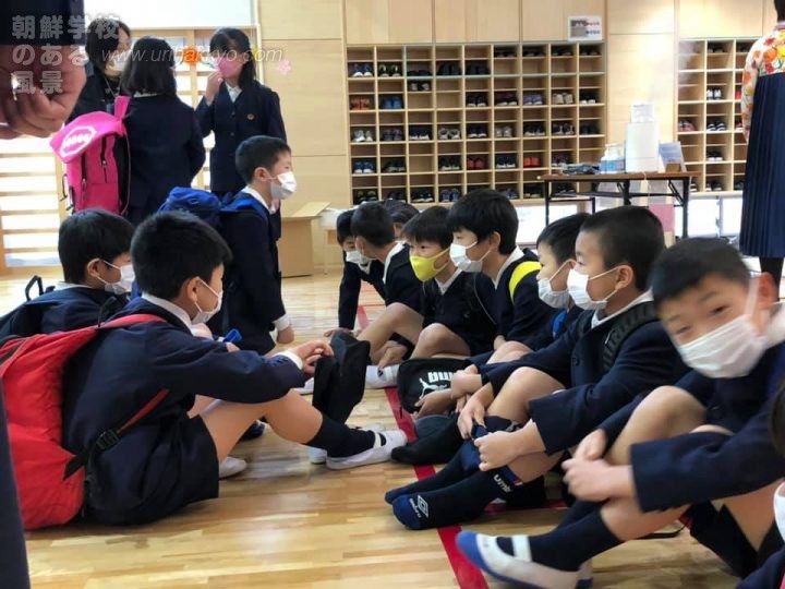 東京朝鮮第3初級学校の入学式